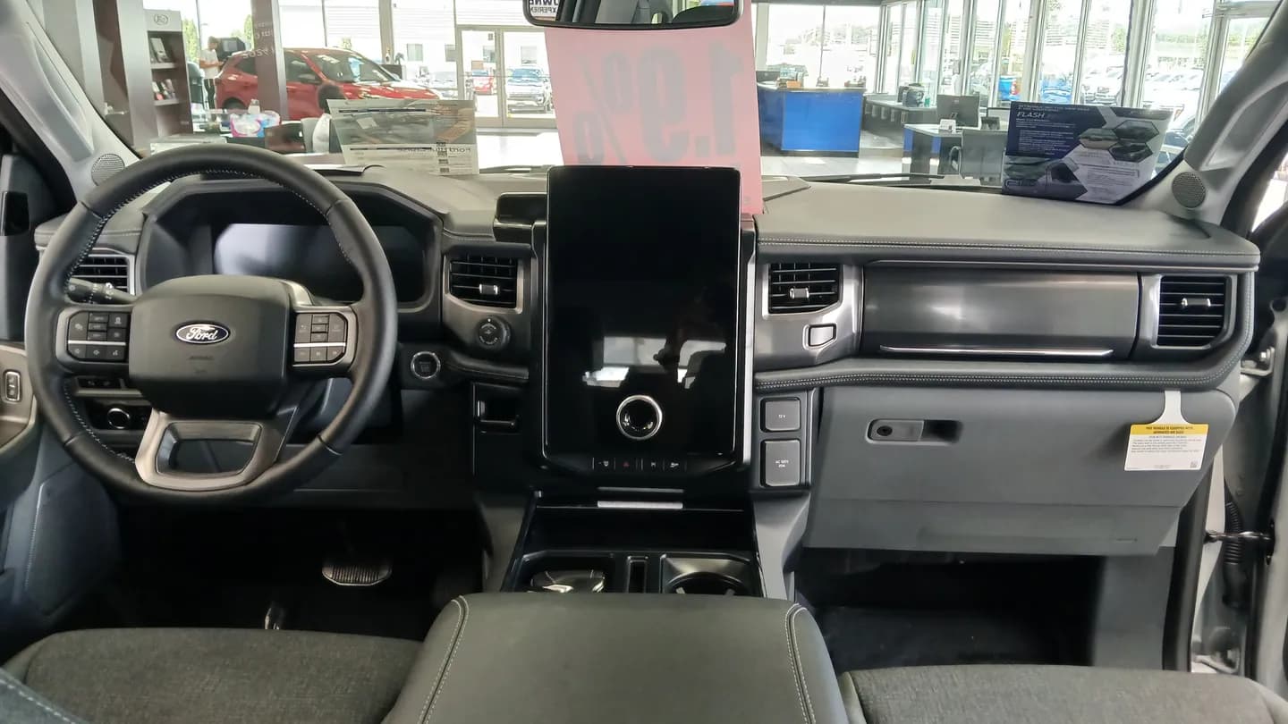 2024 Ford F-150 Lightning dashboard and steering wheel