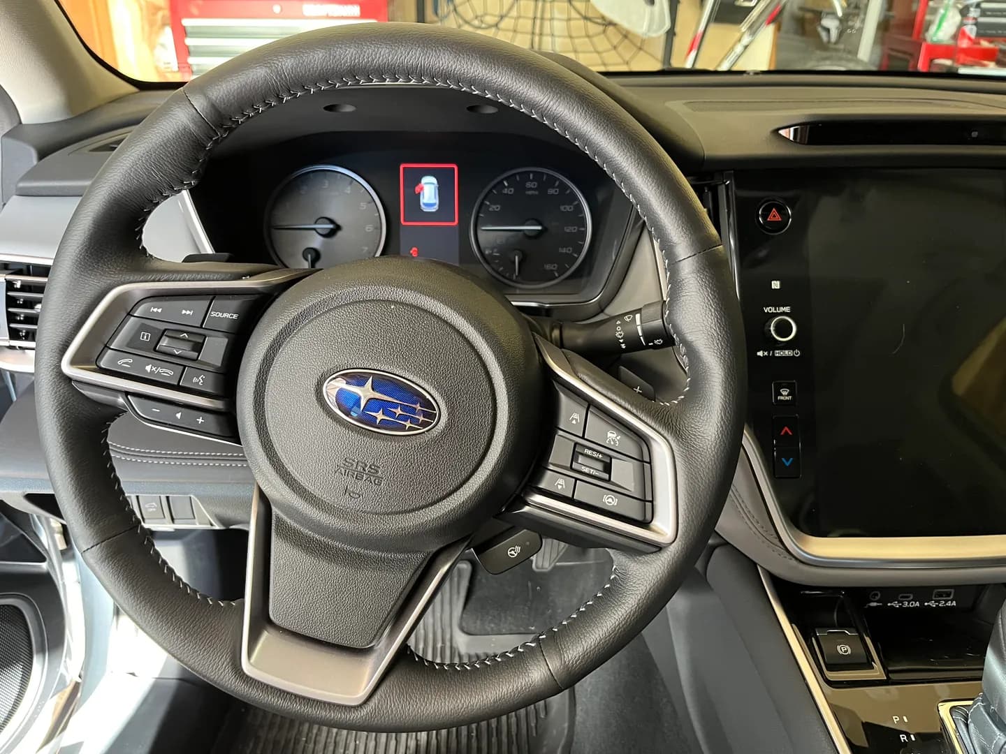 2023 Subaru Outback dashboard and steering wheel