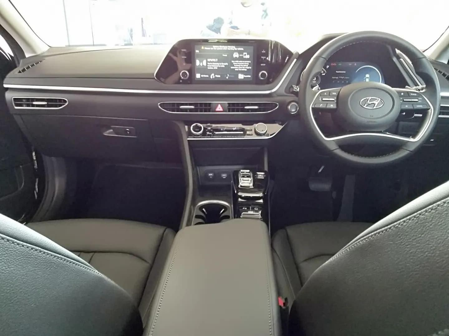 2021 Hyundai Sonata dashboard and steering wheel