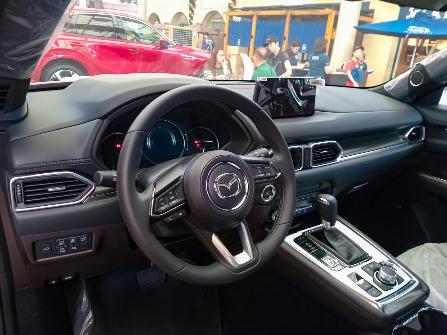 2024 Mazda CX-8 dashboard and steering wheel