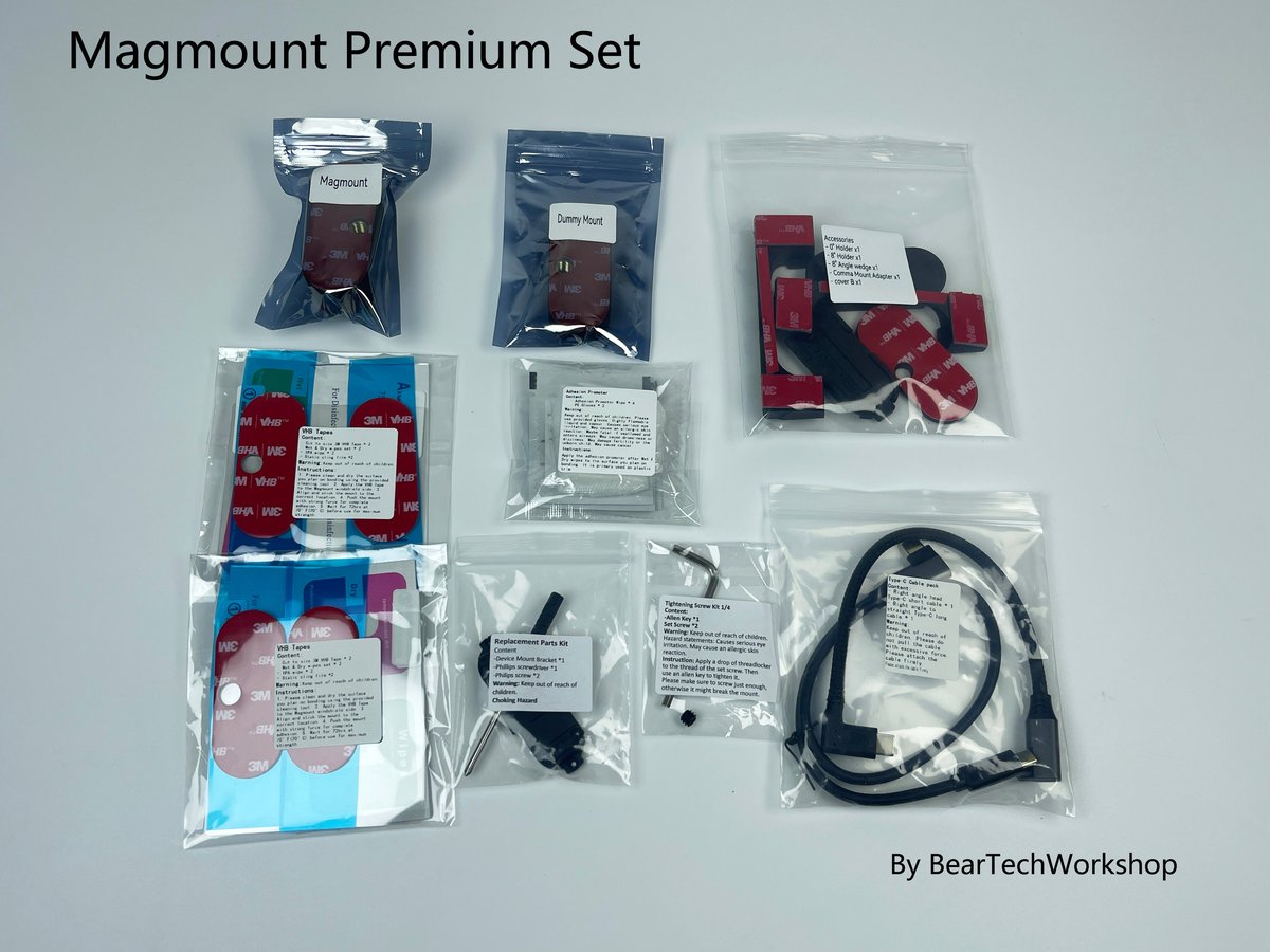 Official-style mount installed on windshield